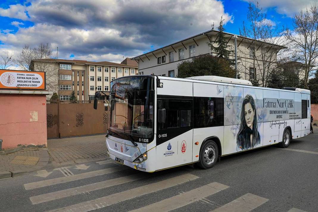 İETT filosundaki en hüzünlü araç: Fatma Nur Çelik'in anısı sokaklara taşındı 12